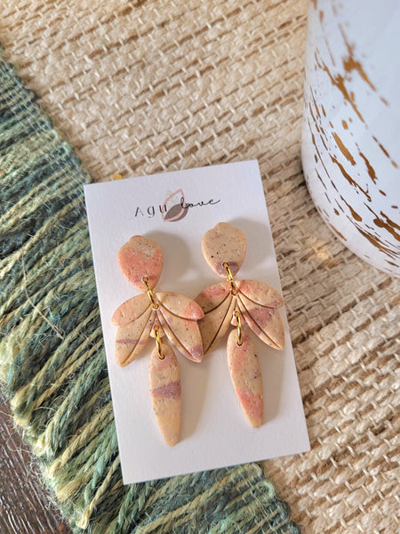 Coral Matte Earrings